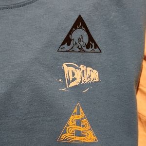 Dior Graphic Blue Short Sleeve Tee